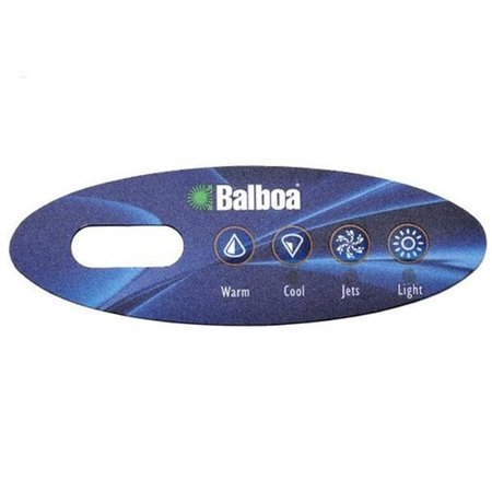 BALBOA Balboa 11393 Mini Oval Up & Down 4-Button Spa Side Overlay for 53238 11393